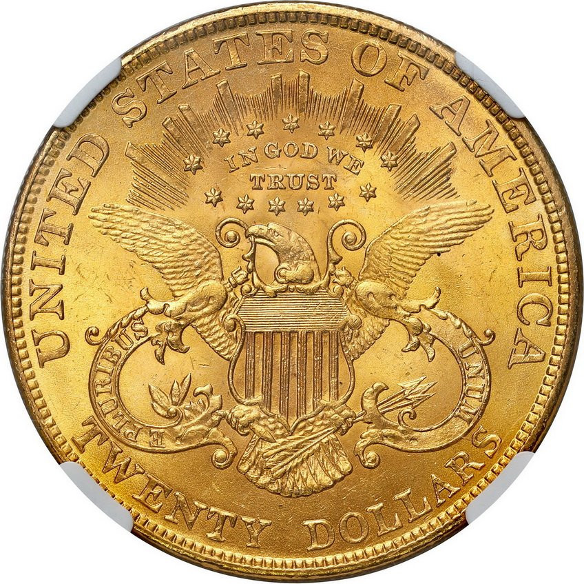 USA 20 dolarów 1904 Filadelfia PCGS MS63